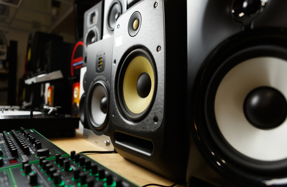 High-fidelity speakers from a top audio visual equipment supplier in new orleans, featuring superior sound quality and sleek design, perfect for dynamic audio environments